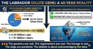 Read more about the article A 2023 Embark Labrador Breed Report (5,000+ Labs tested) revealed something the Labrador world can’t keep ignoring:
