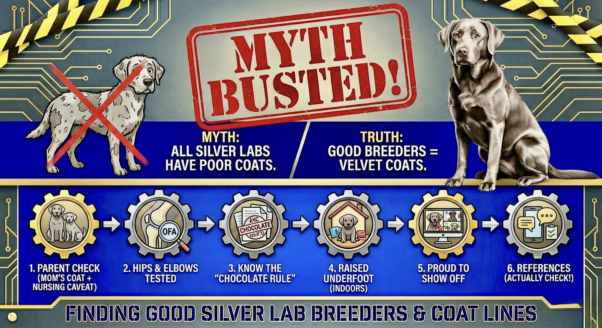 Read more about the article Silver Lab Myth Busted | Dilute Labrador Coat Quality