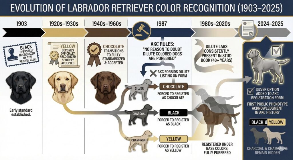 Labrador Color Timeline